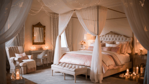 romantic master bedroom decor