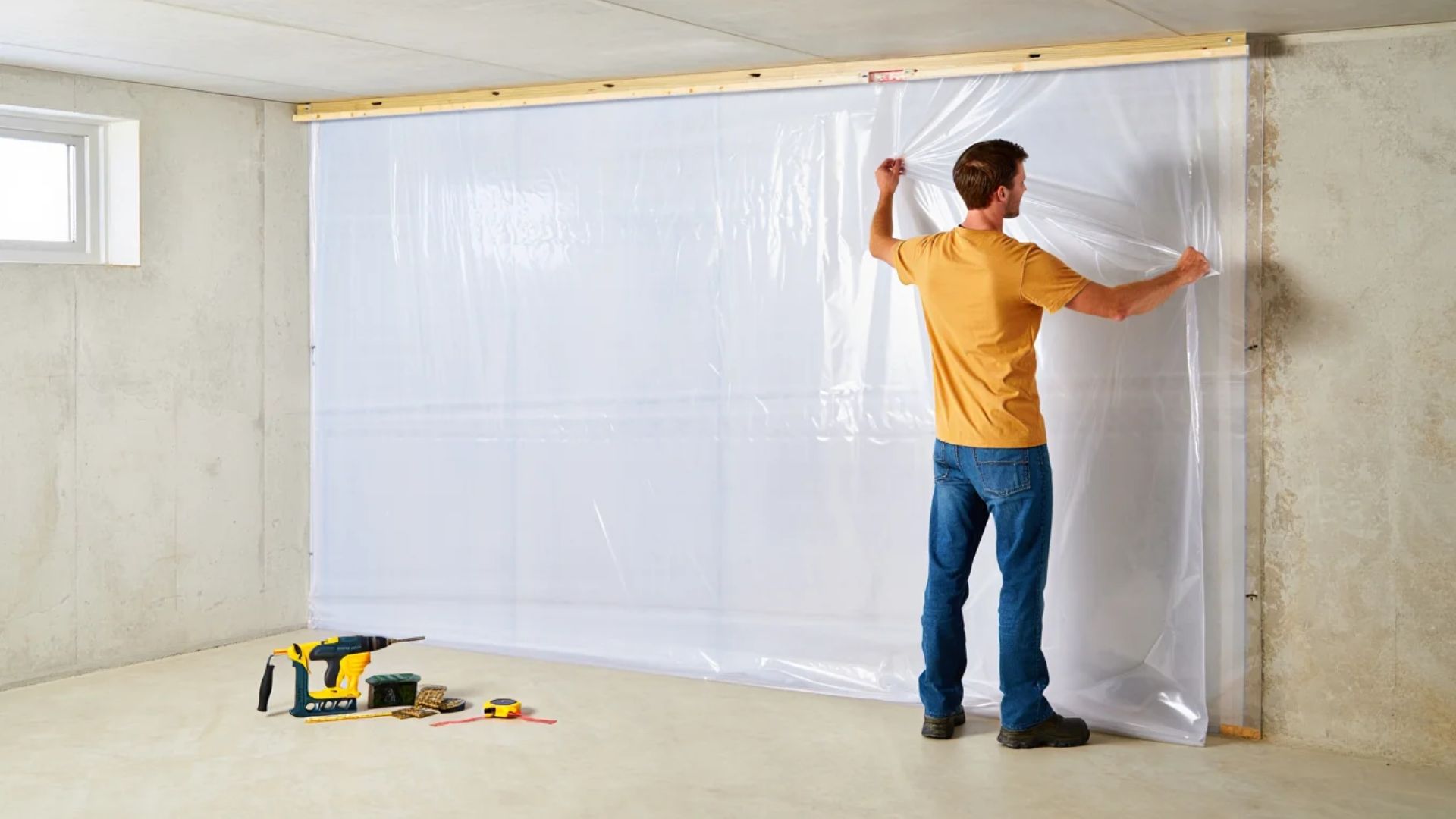 vapor barrier basement wall