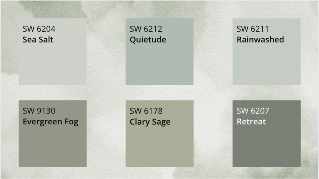 Blues and Greens for Calming, Coastal Aesthetics