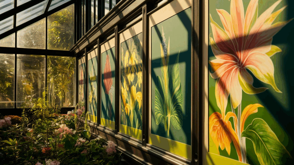 Botanical Artwork Display 