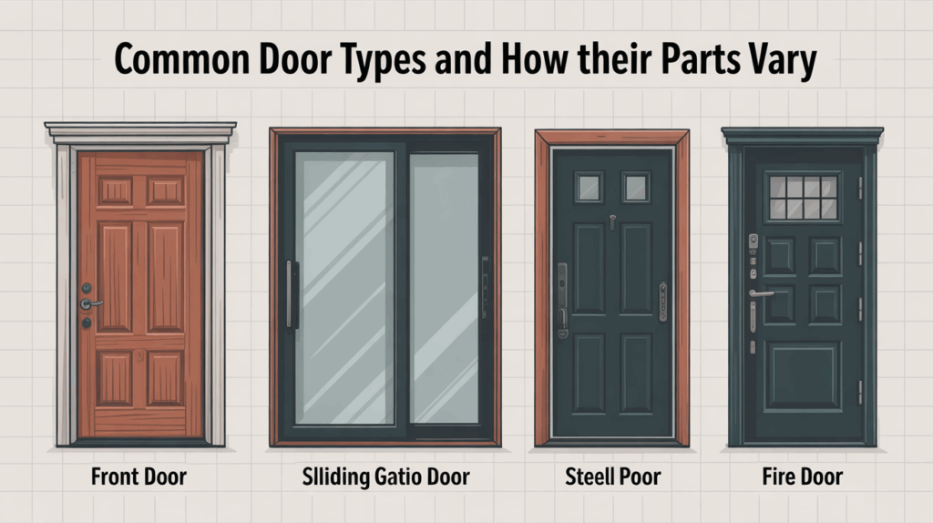 Common Door Types and How Their Parts Vary