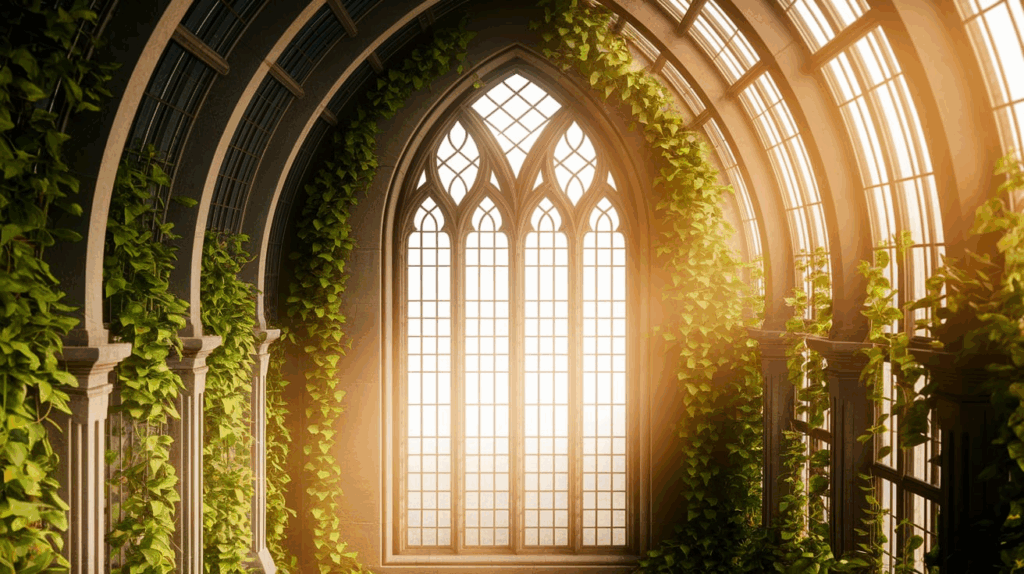 Gothic Arched Window Layout 