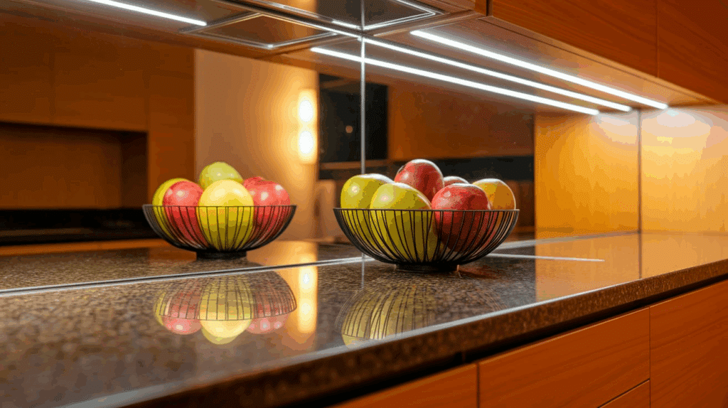 Mirrored Glass Splashback