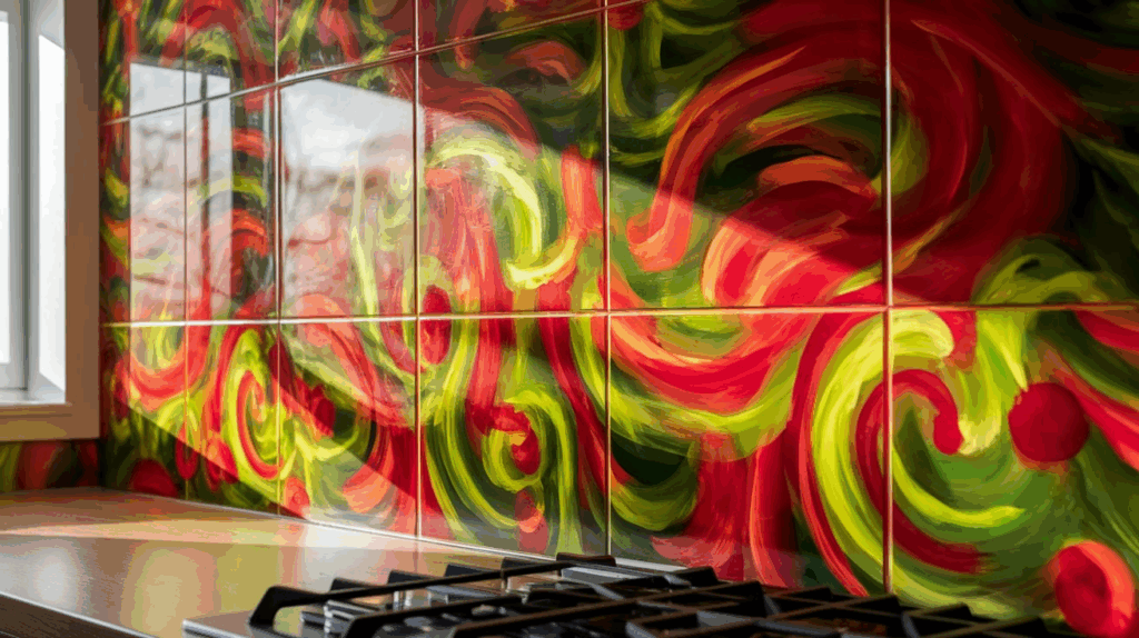 Painted Glass in Bold Colors