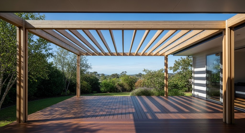 Pergola-Topped Deck
