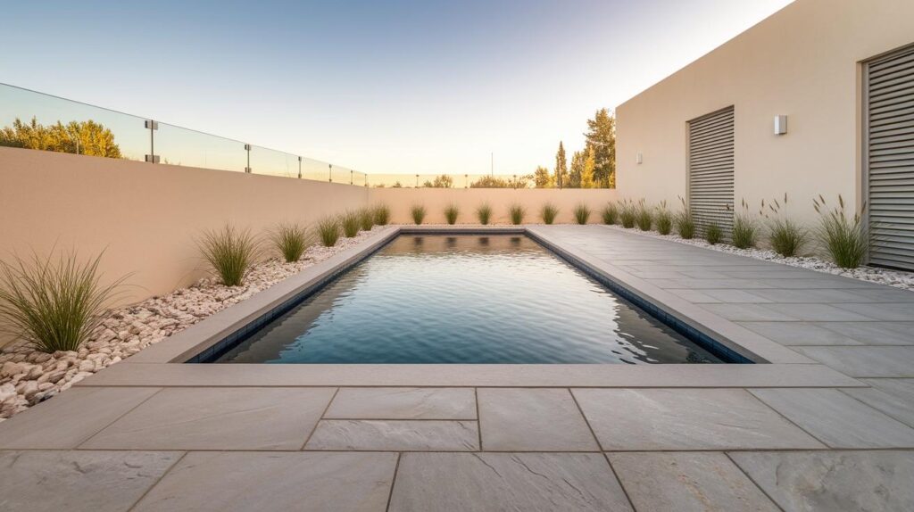 Seamless Limestone Finish in Soft Pewter