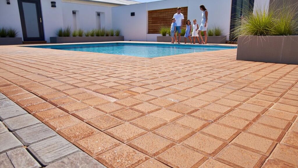 Why Choose Stamped Concrete for a Pool Deck?
