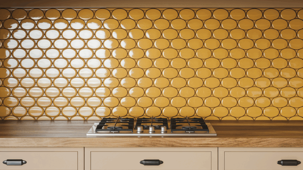 Yellow Fish Scale Tiles