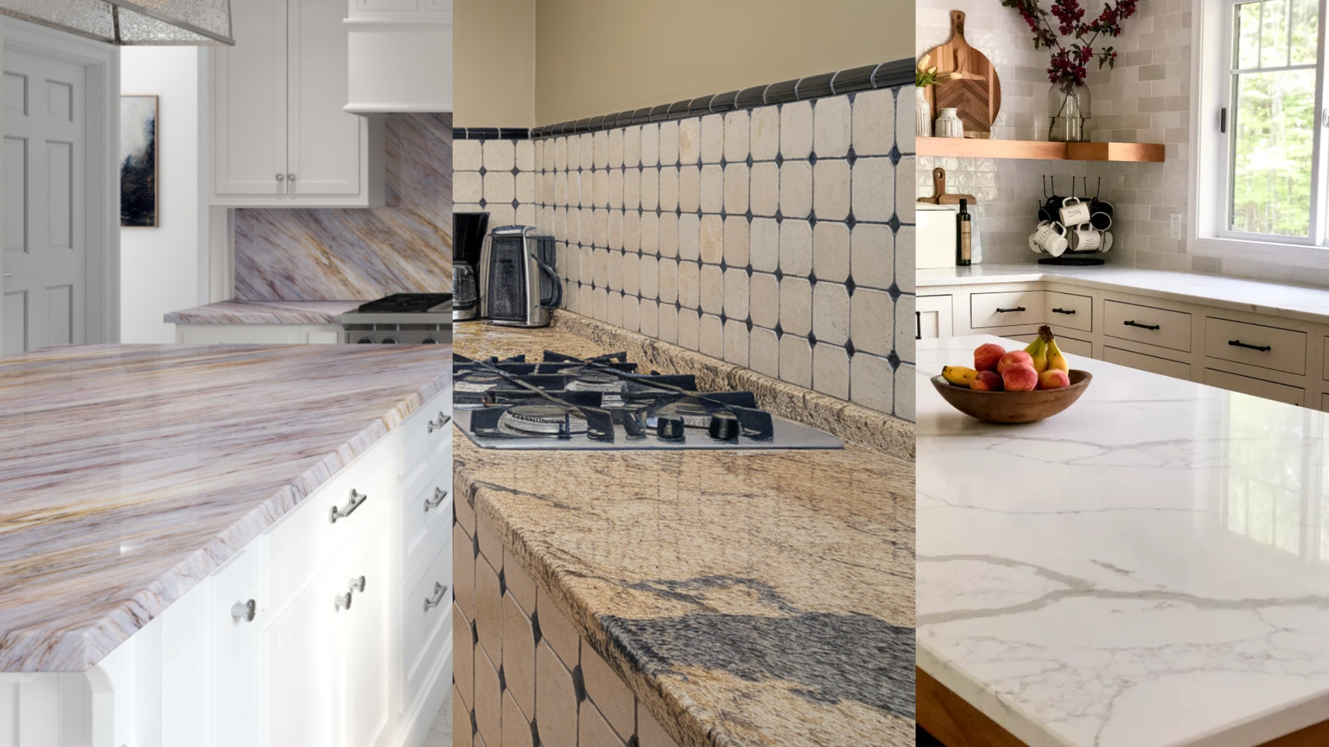 quartz vs granite vs marbl