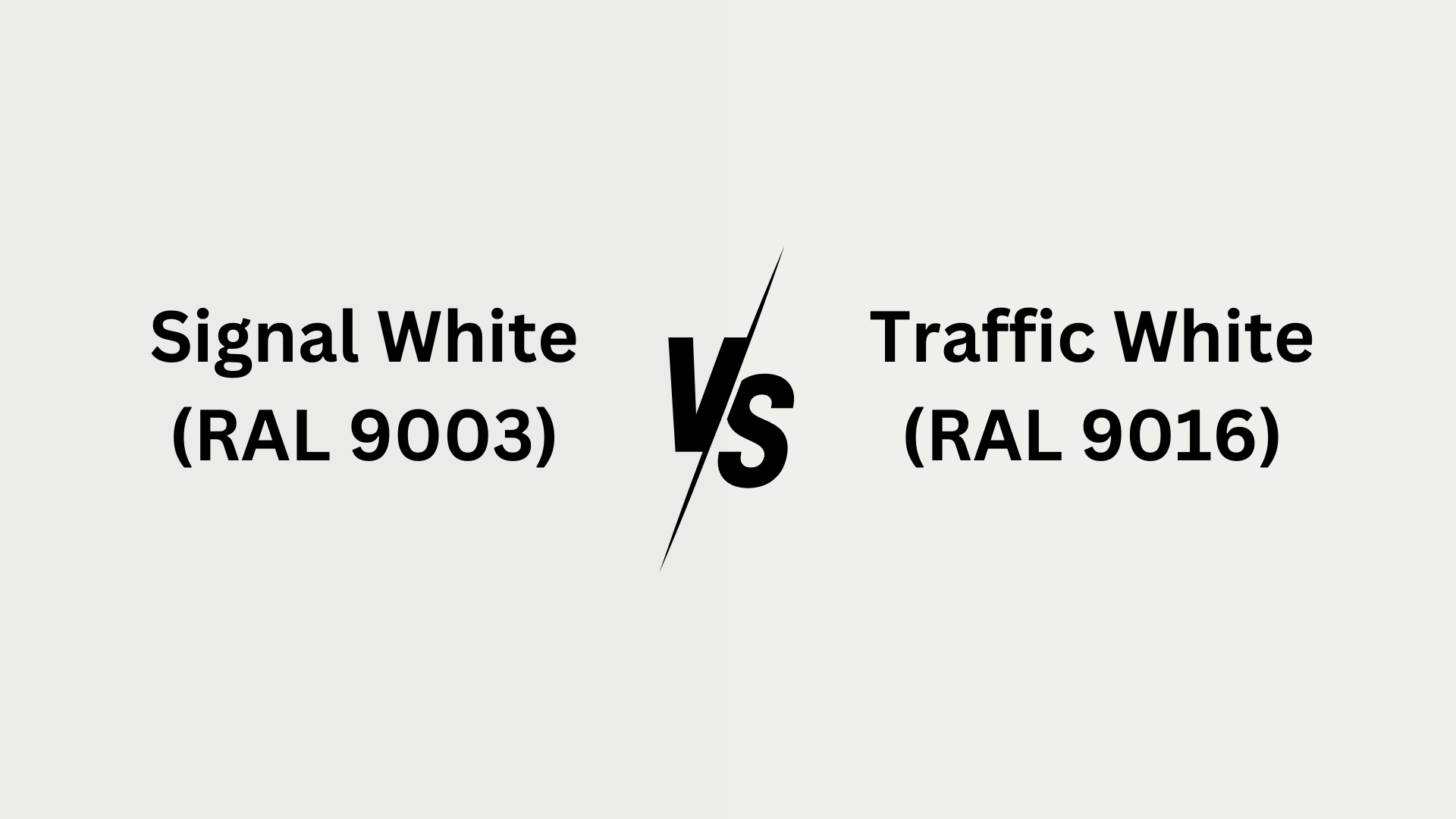 ral 9003 vs 9016