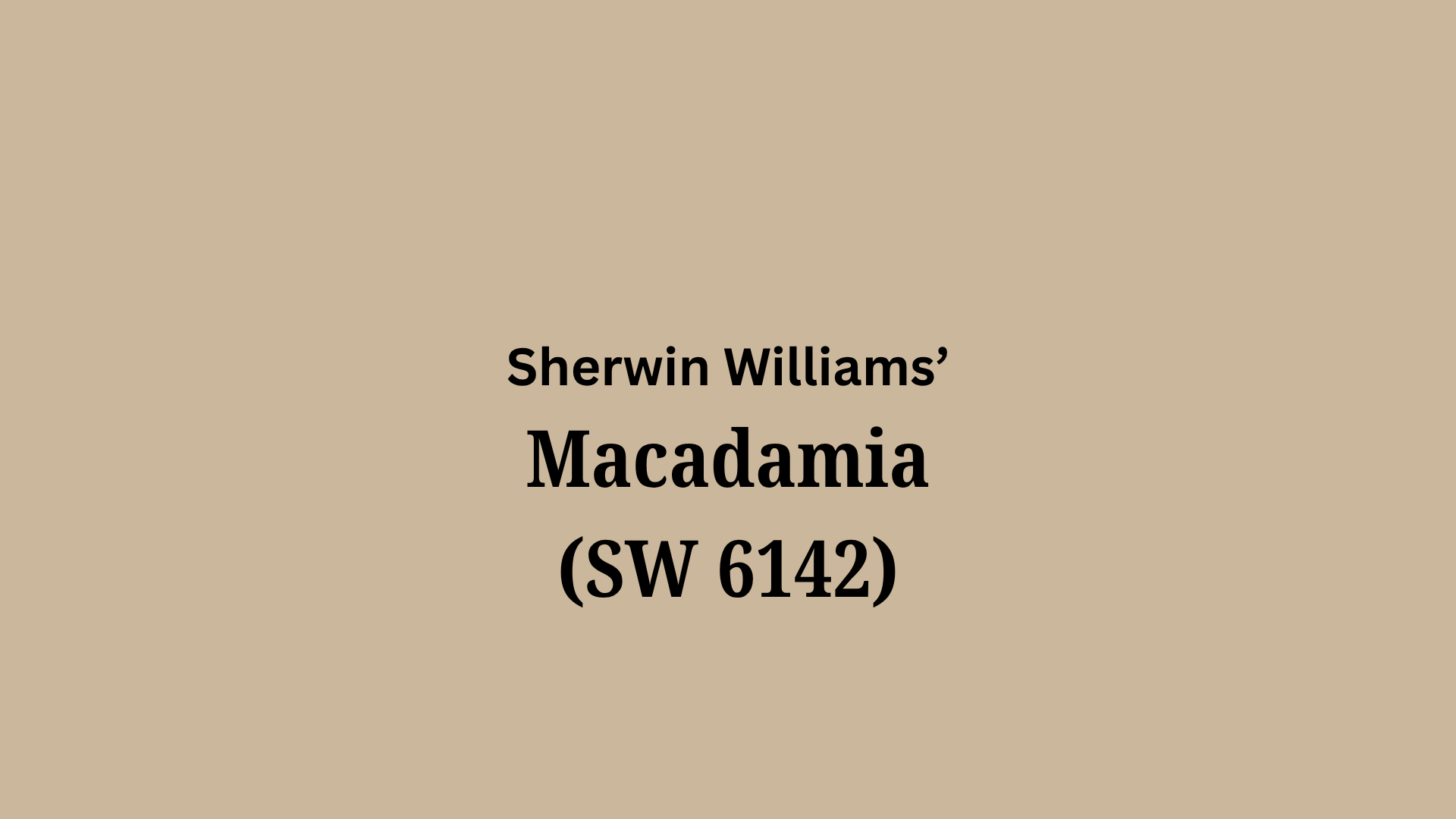 sherwin williams macadamia