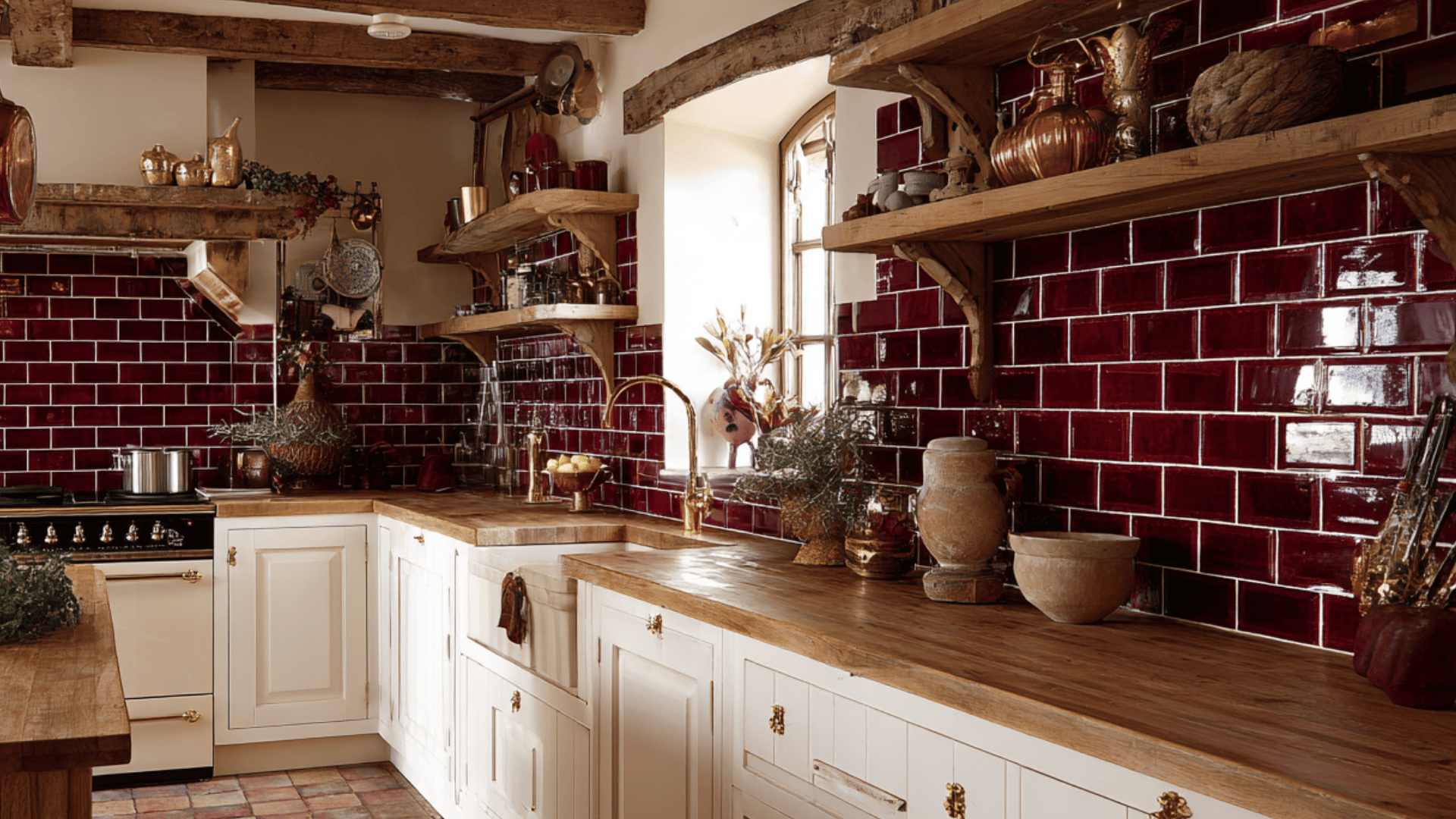 Burgundy Tiles