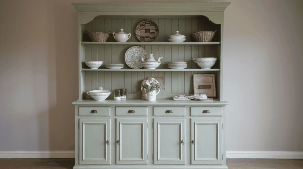 Freestanding Hutch Painted in Sage