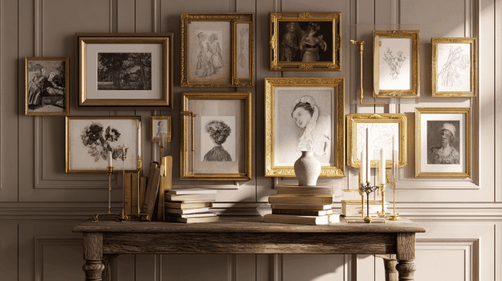 Gilded Frames and Artwork