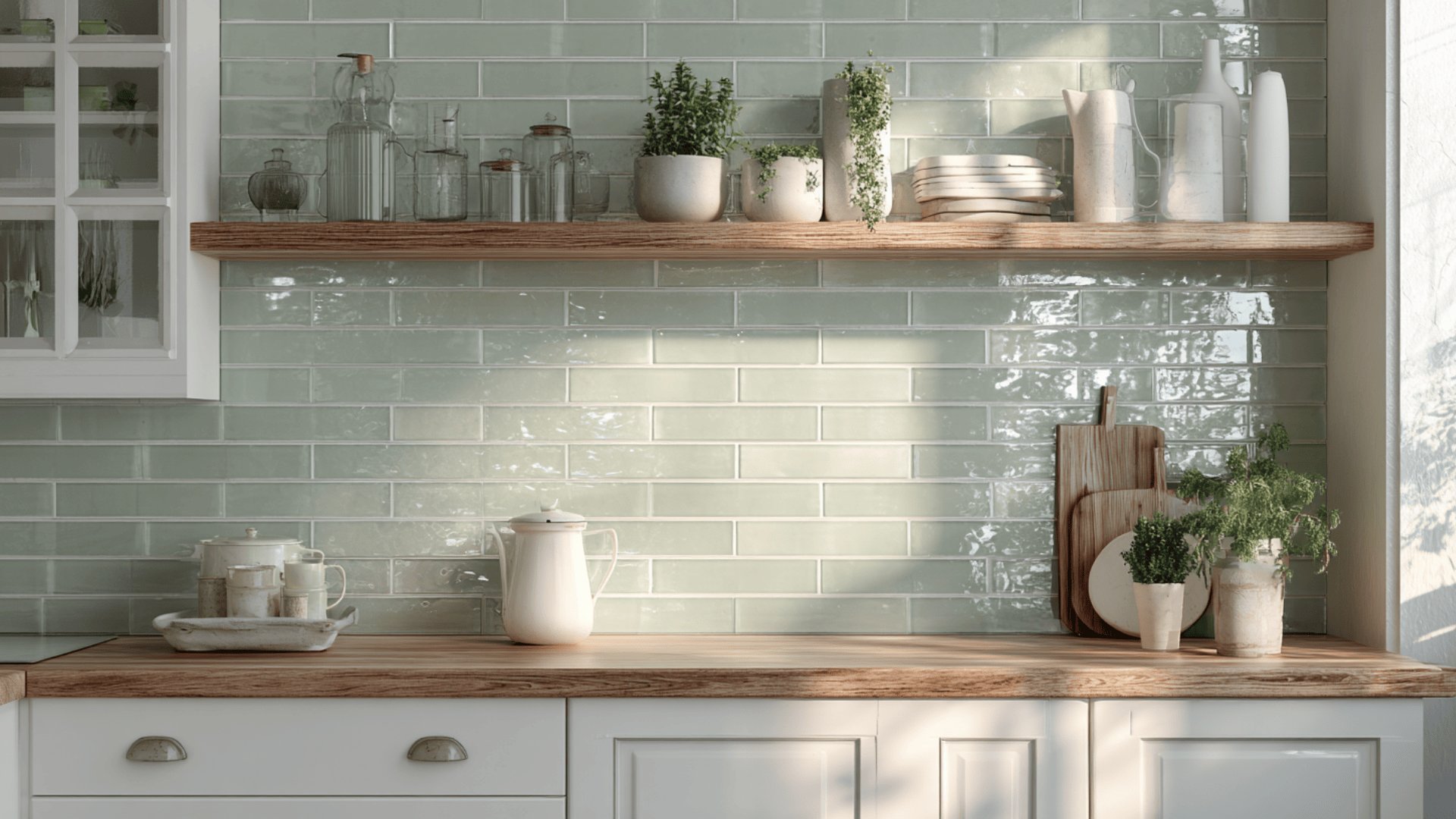 Green Glass Subway Tile