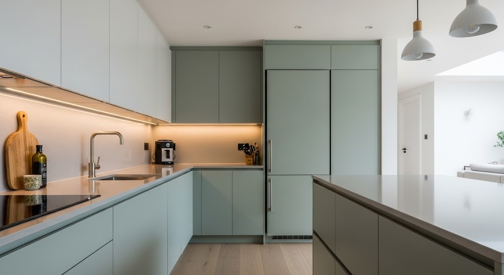 Integrated-Sage-Green-Refrigerator