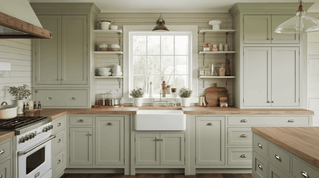 Shaker Cabinets with Apron Sink