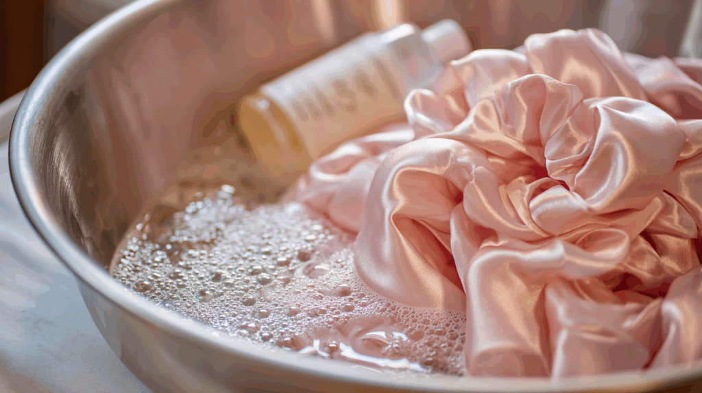 Wash Gently with a Silk-Safe Detergent