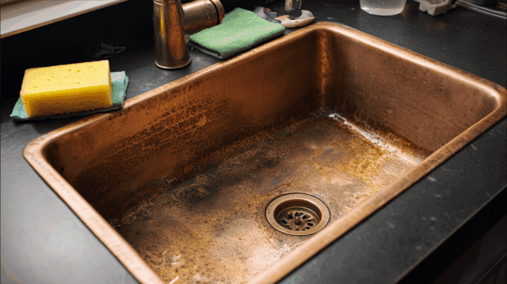 dirty-copper-sink