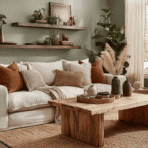 earth tone living room