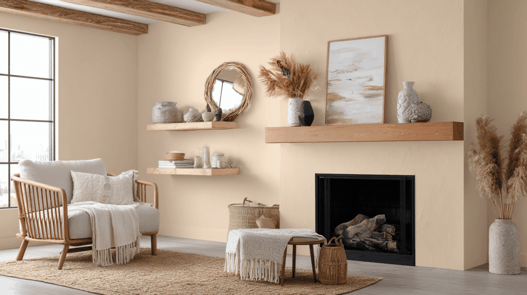 sand-colored-fireplace
