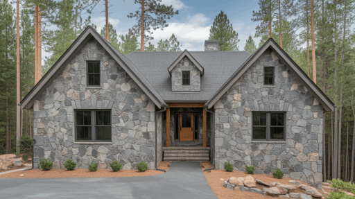 types of exterior house stone