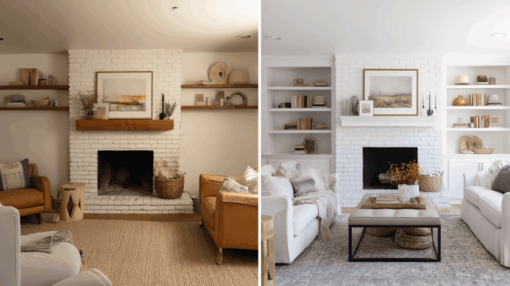 yellow-to-white-fireplace