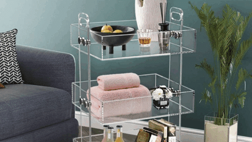 How to Turn a Simple Acrylic Cart into the Star of Your Living Room