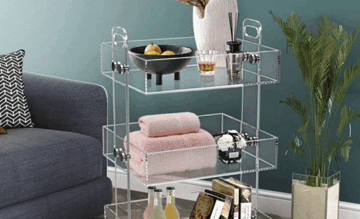 How to Turn a Simple Acrylic Cart into the Star of Your Living Room