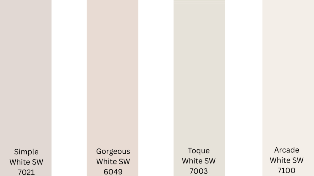 popular sherwin williams whites with purple undertones