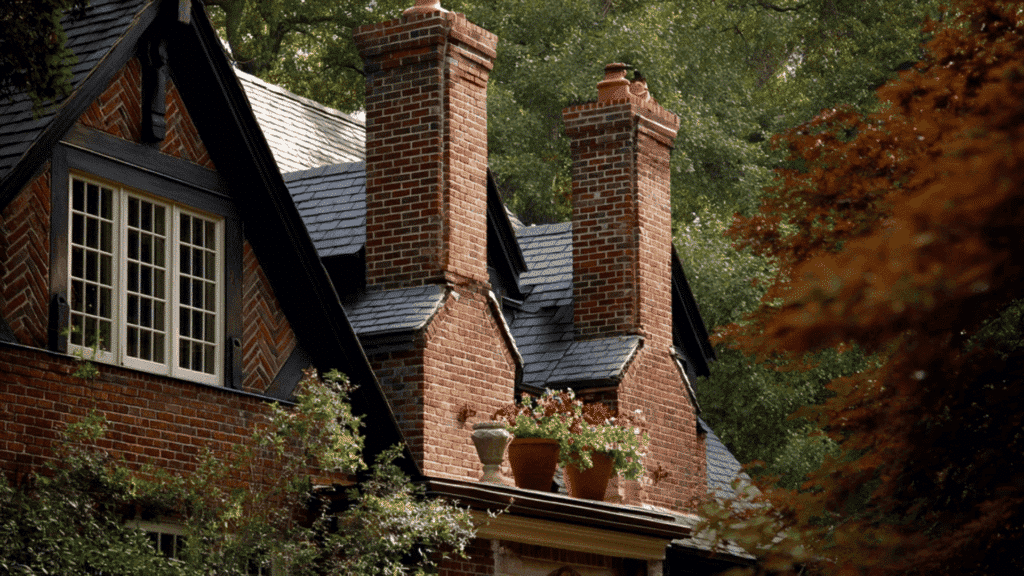 Brick Chimneys as Focal Points