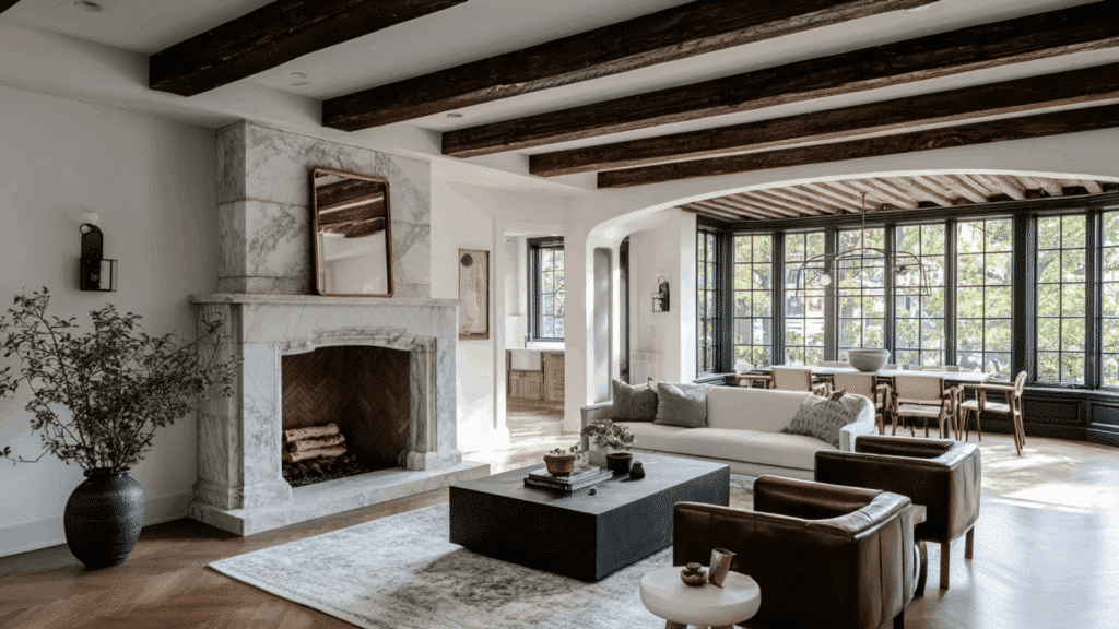 Tudor Exteriors with Modern Interiors