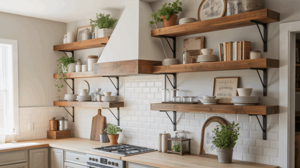 a bright farmhouse style barndominium