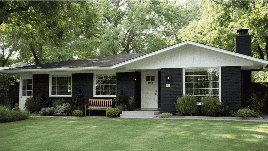 Black Brick Ranch Style