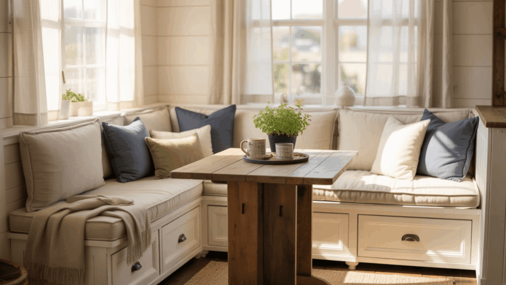 built in breakfast nook