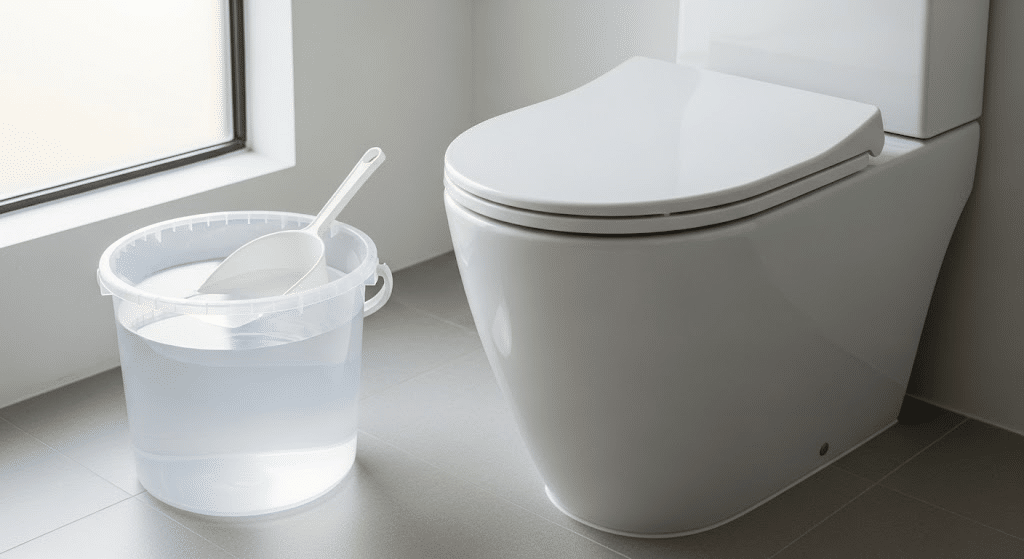 get to know how to flush a toilet when the water is off