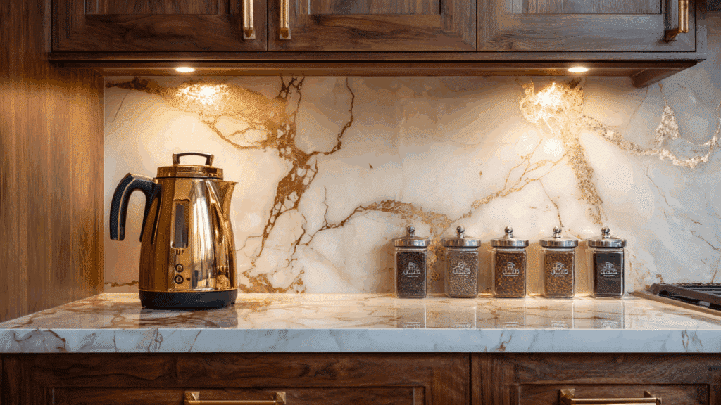 gold vein quartz pairings