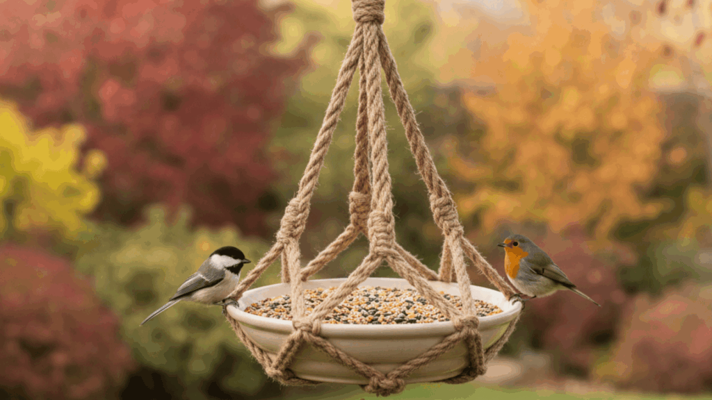 hanging rope net feeder