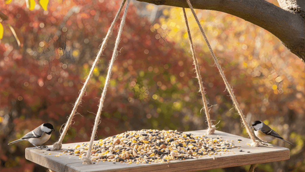 old cutting board platform feeder