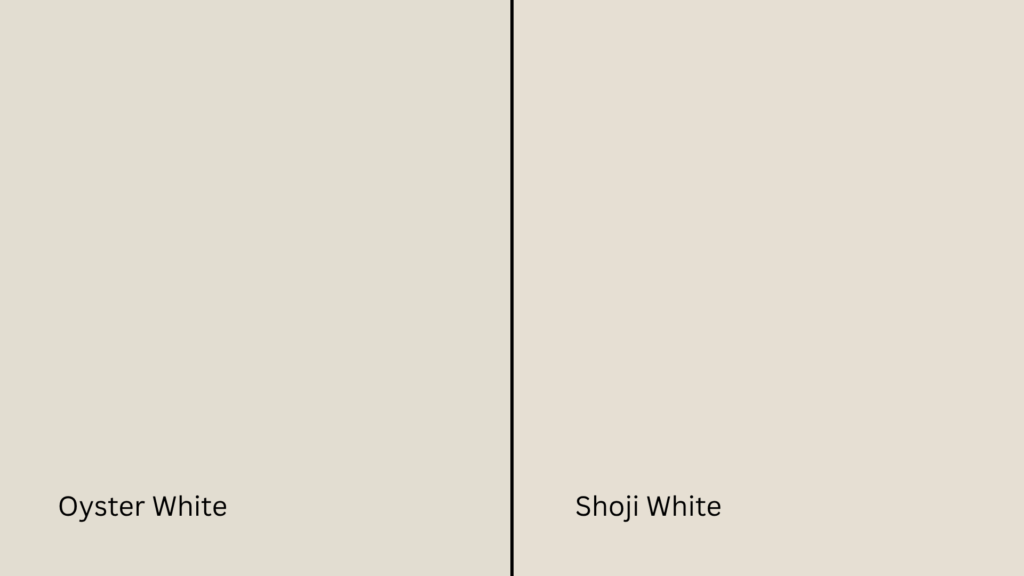 oyster white vs shoji white