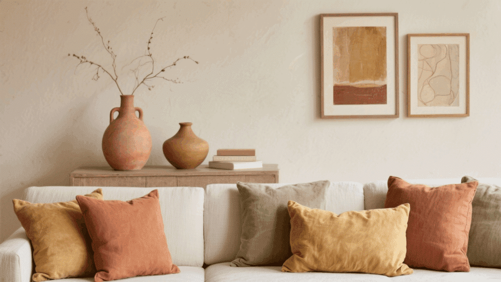 warm muted accent tones