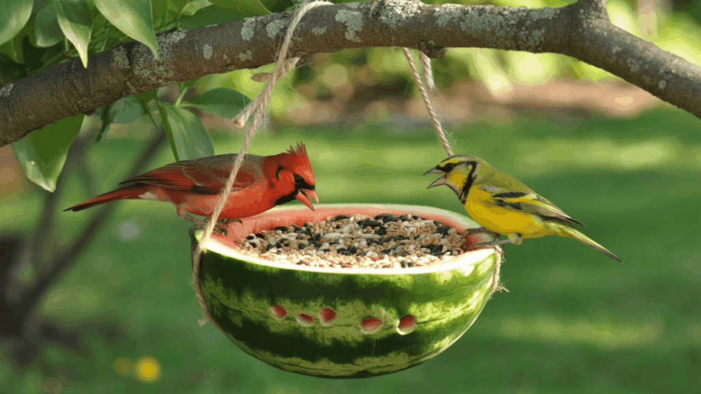 watermelon rind feeder