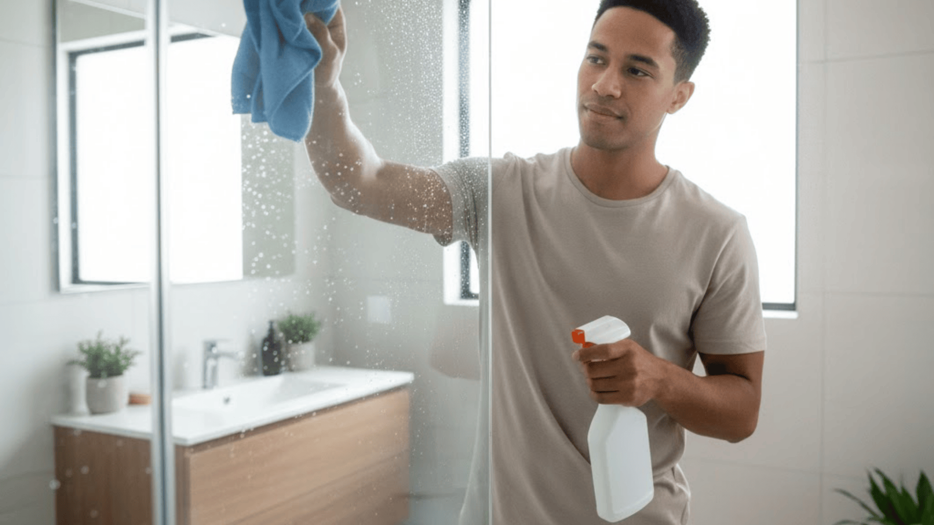 best way to clean shower glass