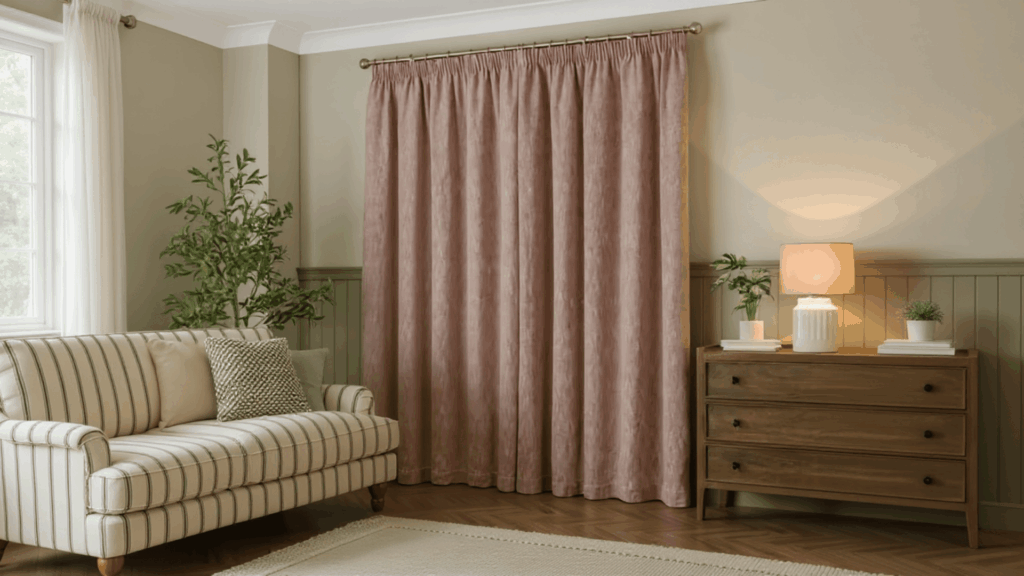 blackout curtains in living room