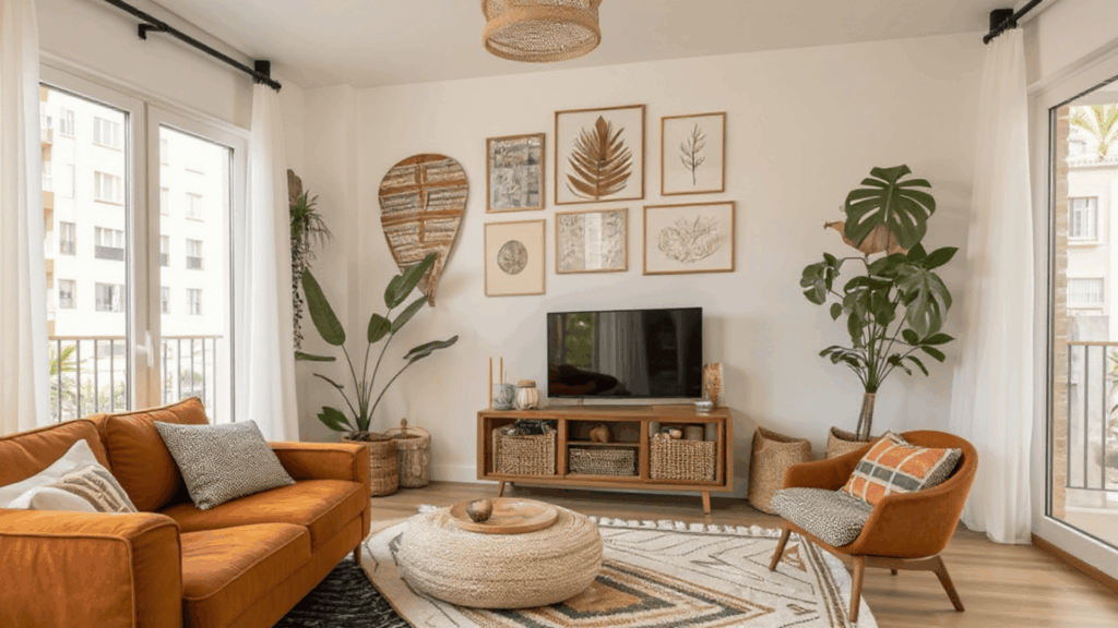 boho chic living room