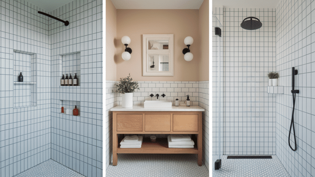 built In shower niche