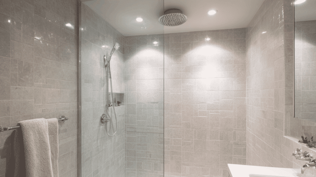 ceiling mounted rainfall showerhead