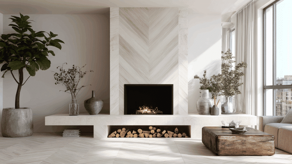 chevron porcelain tile