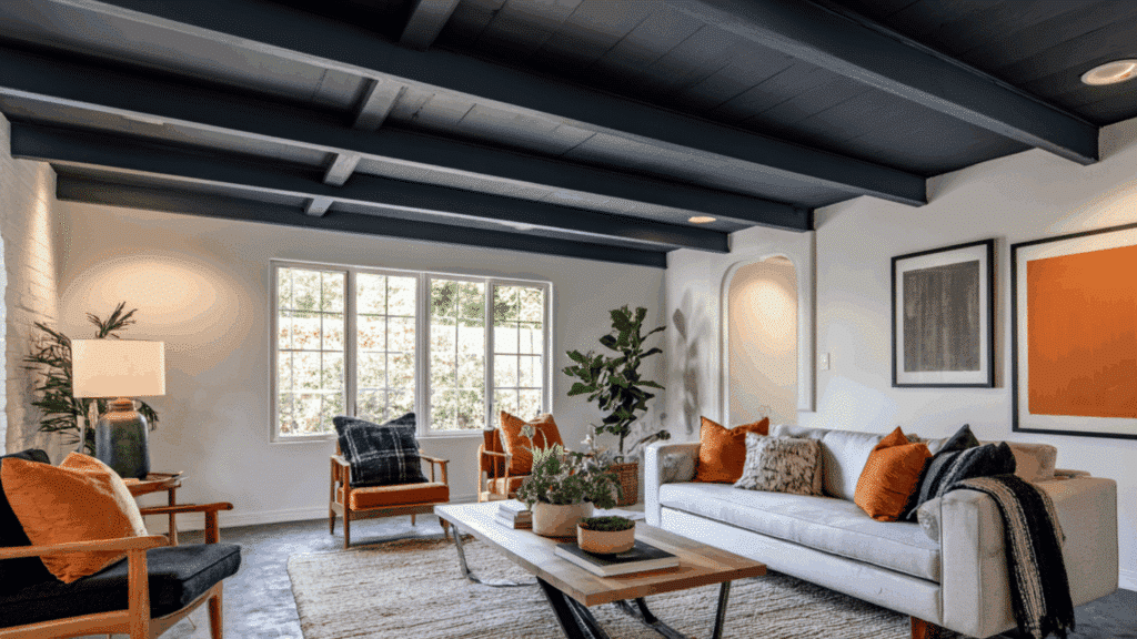 color blocked accent beams