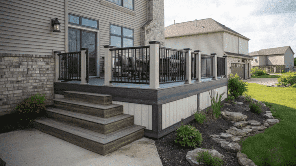 composite boards in a two tone color layout